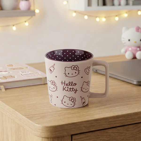 Чашка керамическая 390 мл, подарочная коробка Hello Kitty, HK-1 Kite (HK25-212-1) - Фото 3