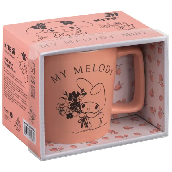 Чашка керамическая 390 мл, подарочная коробка My Melody, HK-2 Kite (HK25-212-2) - Фото 4