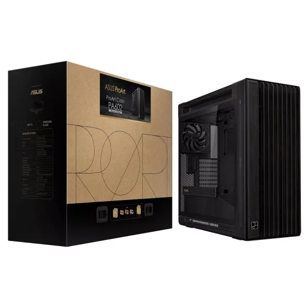 Корпус PROART PA602 WOOD TG PWM BLACK ASUS (90DC00J0-B09010) - Фото 18