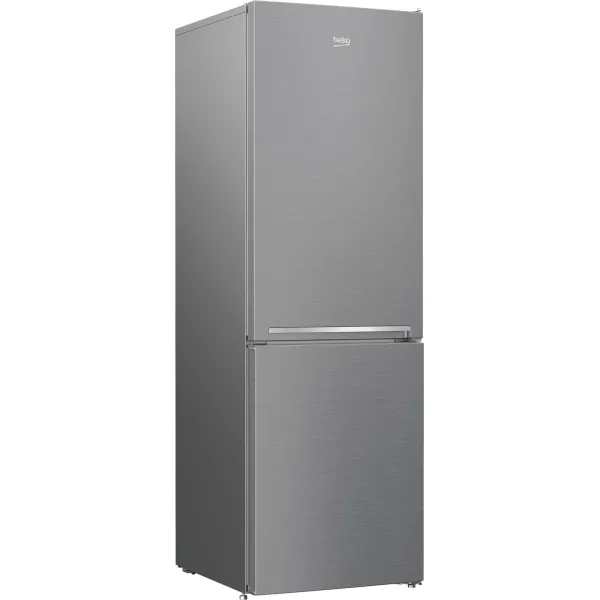 Холодильник 186x60x67, 215/109л, E, NF, нерж. Beko (RCNA366K40XBN) - Фото 1