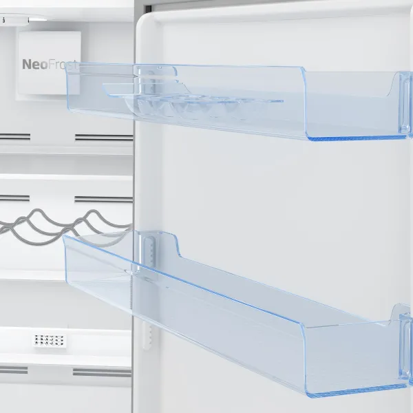 Холодильник 186x60x67, 215/109л, E, NF, нерж. Beko (RCNA366K40XBN) - Фото 4