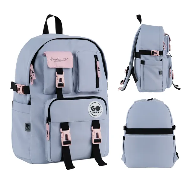 Рюкзак шкільний підлітковий GoPack Education Teens 2500L Сірий (GO26-2500L-1) - Фото 5