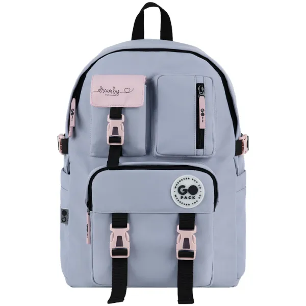 Рюкзак шкільний підлітковий GoPack Education Teens 2500L Сірий (GO26-2500L-1) - Фото 2
