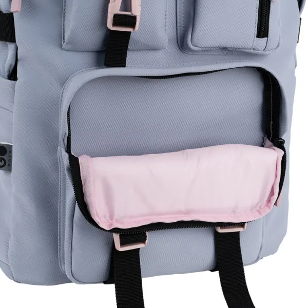 Рюкзак шкільний підлітковий GoPack Education Teens 2500L Сірий (GO26-2500L-1) - Фото 11