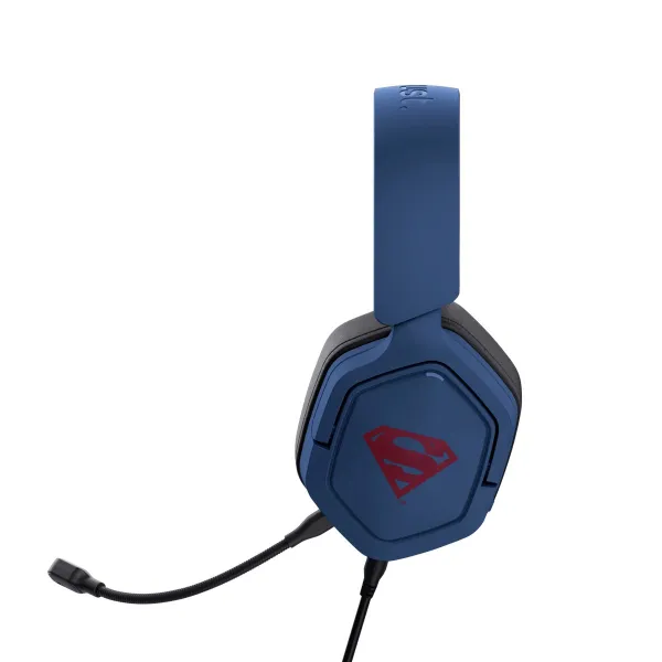 Гарнитура проводная 3.5мм GXT492SM Carus Superman edition, синяя Trust (25739_TRUST) - Фото 5
