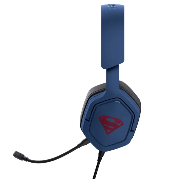 Гарнитура проводная 3.5мм GXT492SM Carus Superman edition, синяя Trust (25739_TRUST) - Фото 6