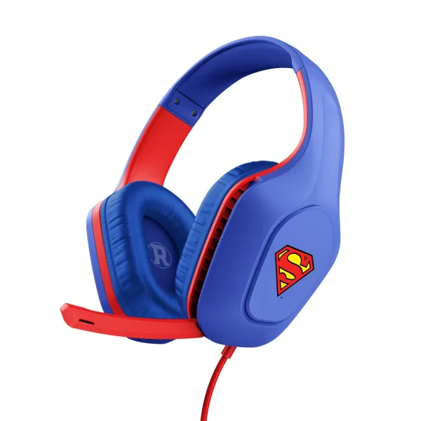 Гарнитура проводная 3.5мм GXT415SM Zirox Superman edition, синяя Trust (25738_TRUST)