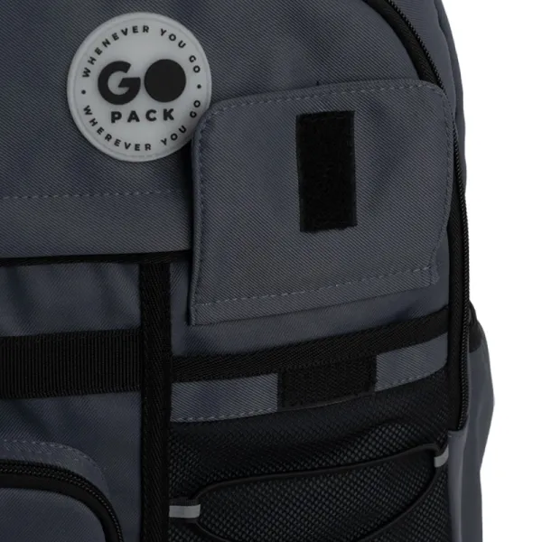 Рюкзак шкільний підлітковий GoPack Education Teens 184 темно-сірий (GO26-184L-4) - Фото 11