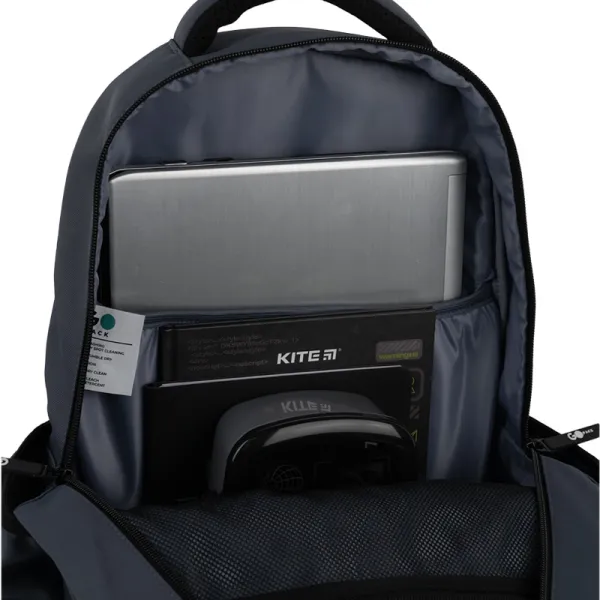 Рюкзак шкільний підлітковий GoPack Education Teens 184 темно-сірий (GO26-184L-4) - Фото 16