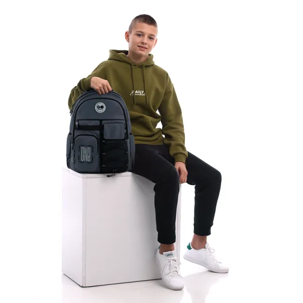 Рюкзак шкільний підлітковий GoPack Education Teens 184 темно-сірий (GO26-184L-4) - Фото 19