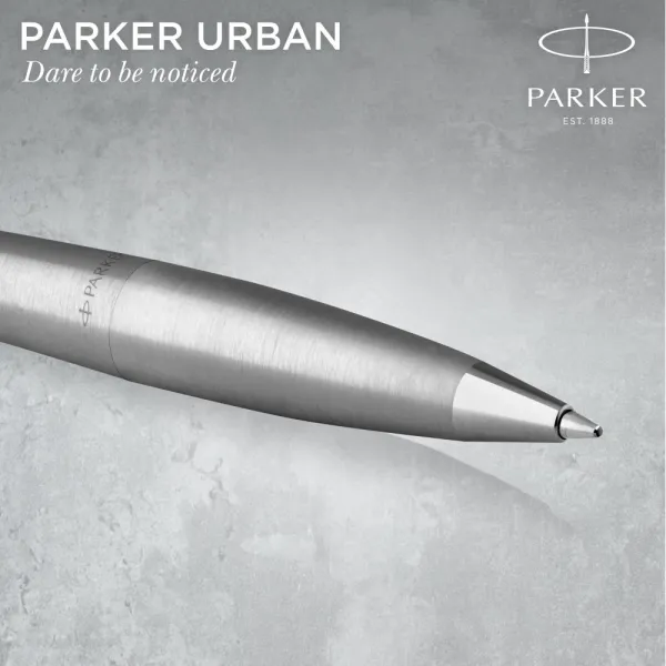 Ручка кулькова Parker URBAN 17 Metro Metallic CT BP (30335) - Фото 2