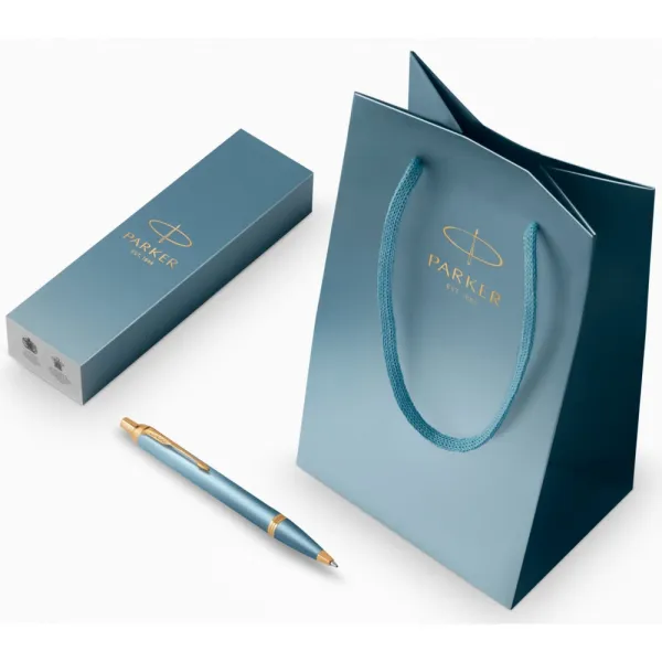 Ручка шариковая Parker IM 17 Rituals Turquoise Green GT BP + Пакет Parker Rituals (29 132) - Фото 2