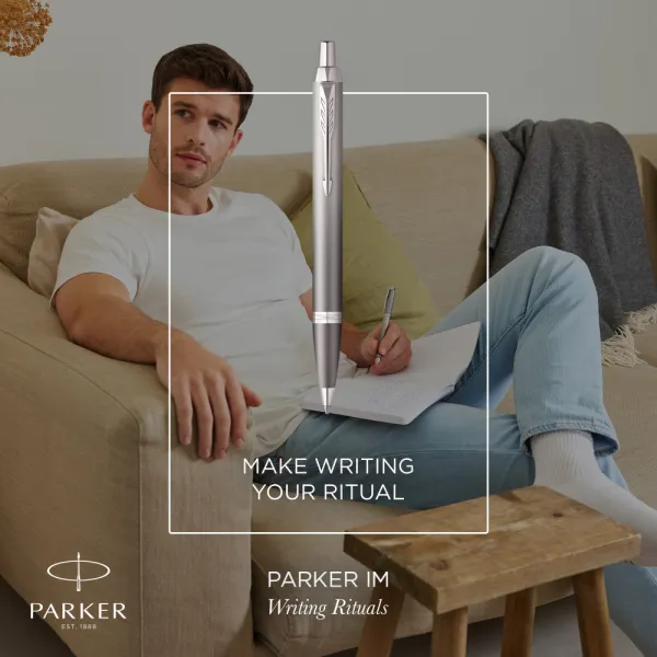 Ручка кулькова Parker IM 17 Rituals Grey CT BP + Пакет Parker Rituals (29 232) - Фото 5