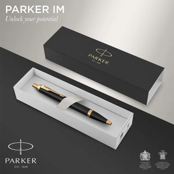 Ручка кулькова Parker IM 17 Black GT BP (22032) - Фото 3