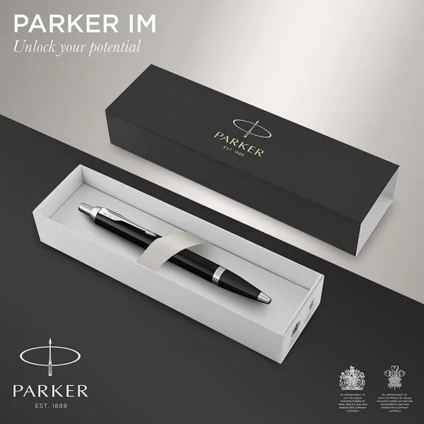 Ручка кулькова Parker IM 17 Black CT BP (22 132) - Фото 2