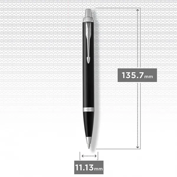 Ручка кулькова Parker IM 17 Black CT BP (22 132) - Фото 3