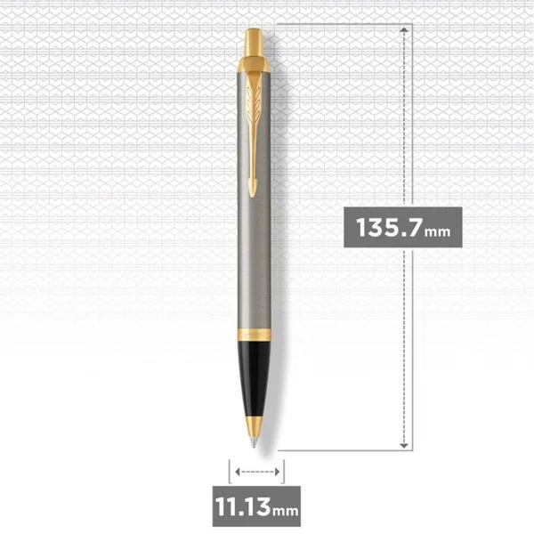 Ручка кулькова Parker IM 17 Brushed Metal GT BP блістер (22 236) - Фото 1