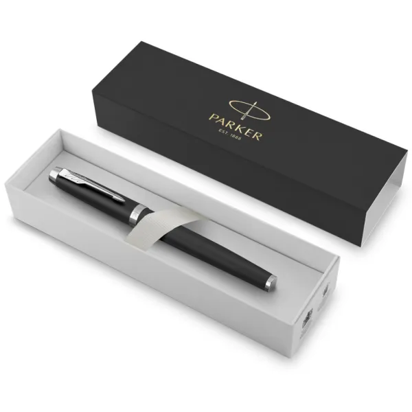 Ручка-роллер Parker IM 17 Matte Black CT  RB (26 121) - Фото 6