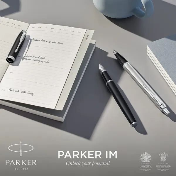 Ручка шариковая Parker IM 17 Stainless Steel CT BP (26 232) - Фото 4