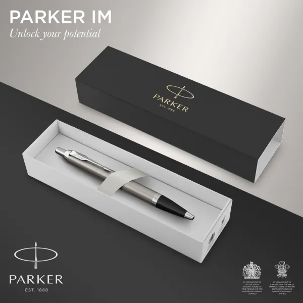 Ручка шариковая Parker IM 17 Stainless Steel CT BP (26 232) - Фото 6