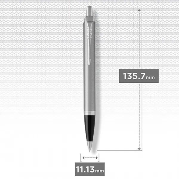 Ручка шариковая Parker IM 17 Stainless Steel CT BP блистер (26 236) - Фото 1