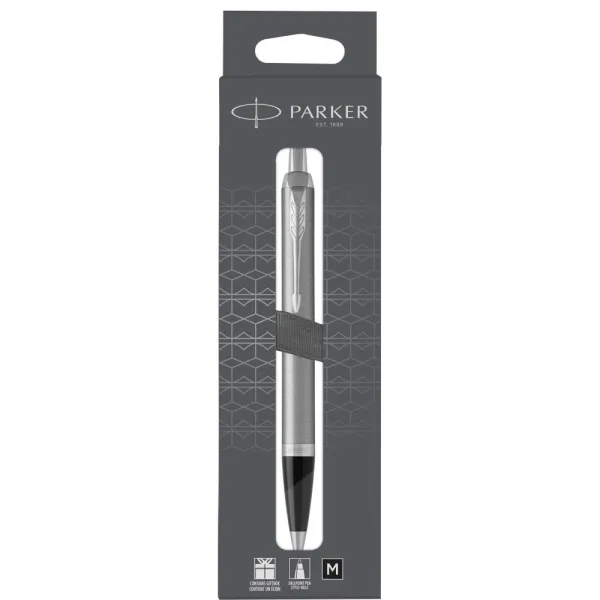 Ручка шариковая Parker IM 17 Stainless Steel CT BP блистер (26 236) - Фото 4