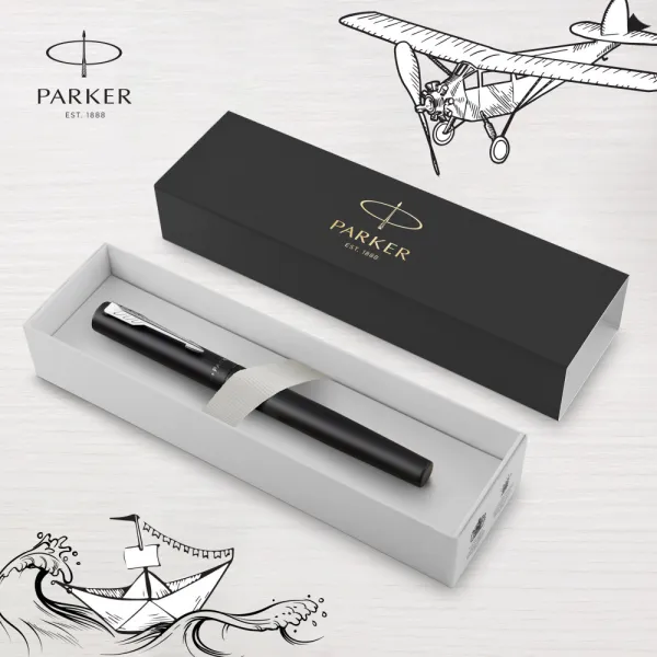 Ручка-роллер Parker VECTOR 17 XL Metallic Black CT  RB (06 022) - Фото 1