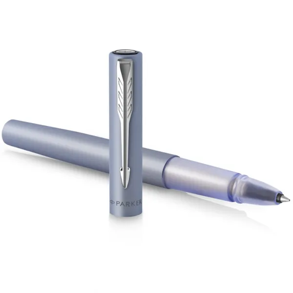 Ручка-роллер Parker VECTOR 17 XL Metallic Silver Blue CT  RB (06 122) - Фото 5