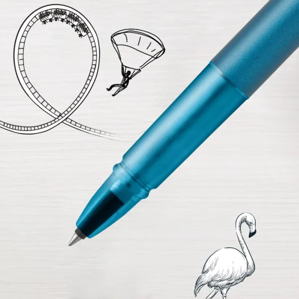 Ручка-роллер Parker VECTOR 17 XL Metallic Teal CT  RB (06 222) - Фото 6