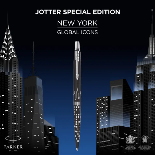Ручка шариковая Parker JOTTER 17 SE New York Black CT BP (19 432) - Фото 1
