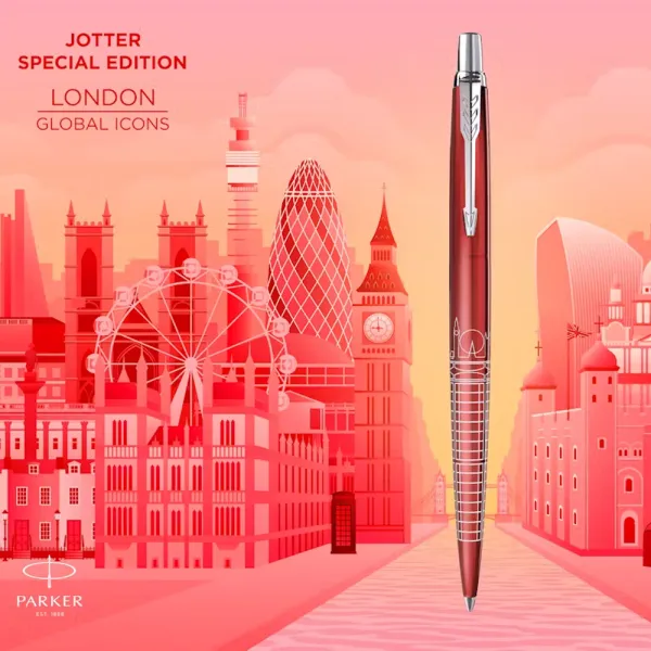 Ручка шариковая Parker JOTTER 17 SE London Red CT BP (19 032_LON) - Фото 4
