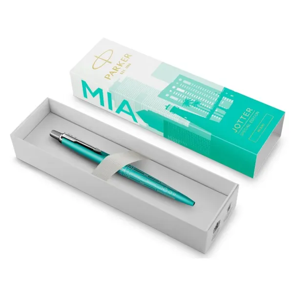 Ручка шариковая Parker JOTTER 17 SE Miami Turquoise CT BP (19 032_MIA) - Фото 4