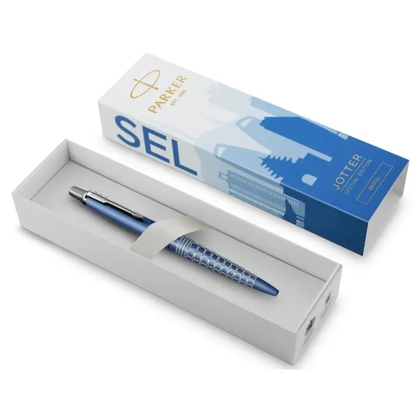 Ручка шариковая Parker JOTTER 17 SE Seoul Blue CT BP (19 032_SEL) - Фото 2