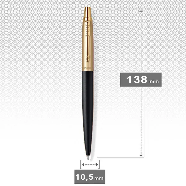 Ручка шариковая Parker JOTTER 17 XL Matt Black & Gold GT BP (13 032) - Фото 3