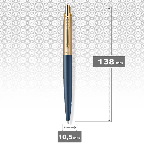 Ручка шариковая Parker JOTTER 17 XL Matt Blue & Gold GT BP (13 132) - Фото 2
