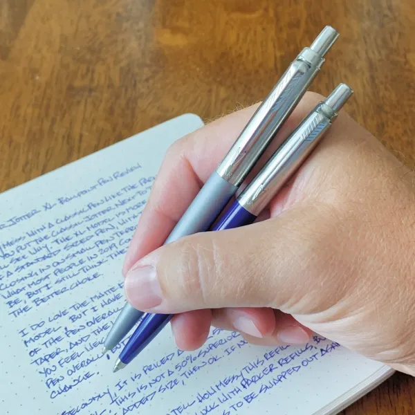 Ручка шариковая Parker JOTTER 17 XL Primrose Matt Blue CT BP (12 132) - Фото 4