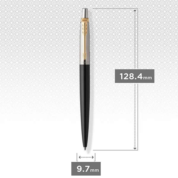Ручка шариковая Parker JOTTER 17 Bond Street Black GT BP (14 032) - Фото 4
