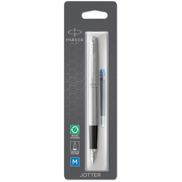 Ручка перьевая Parker JOTTER 17 SS CT  FP M блистер (16 116) - Фото 2