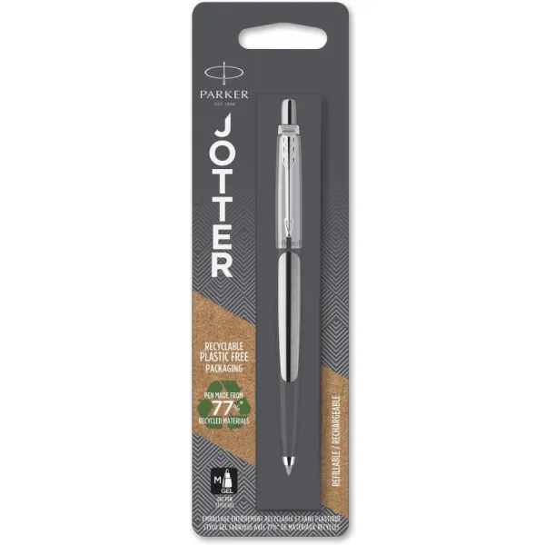Ручка гелевая Parker JOTTER 17 SS CT GEL блистер (16 166) - Фото 5