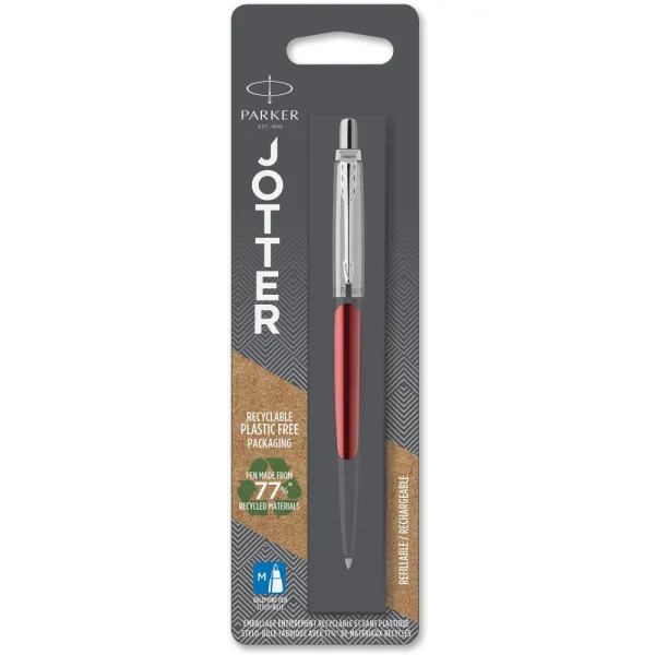 Ручка шариковая Parker JOTTER 17 Kensington Red CT BP блистер (16 436) - Фото 1