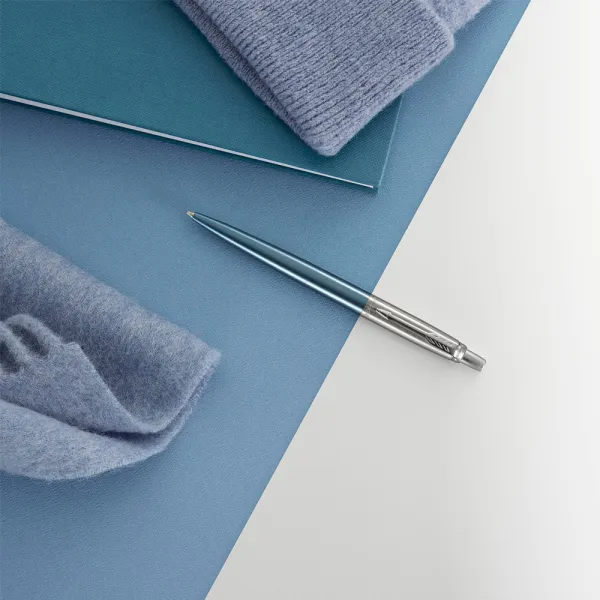 Ручка шариковая Parker JOTTER 17 Waterloo Blue CT BP (16 832) - Фото 1