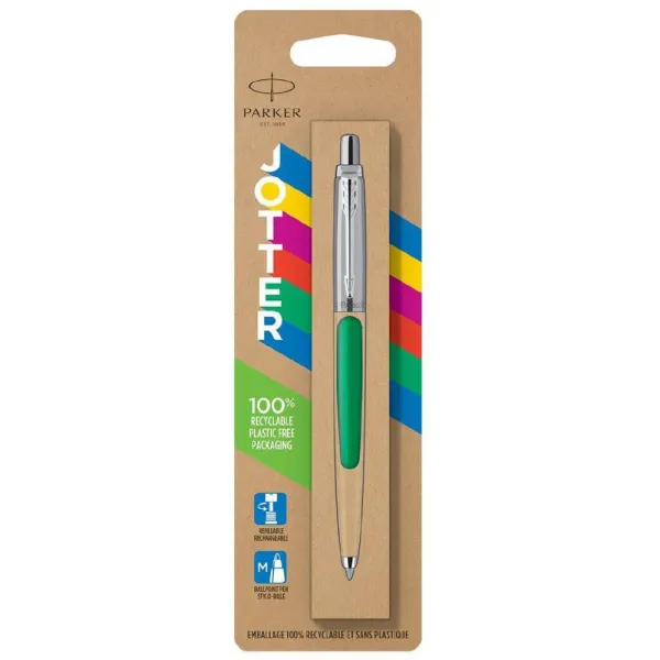 Ручка шариковая Parker JOTTER 17 Originals Green CT BP блистер (15 236) - Фото 1
