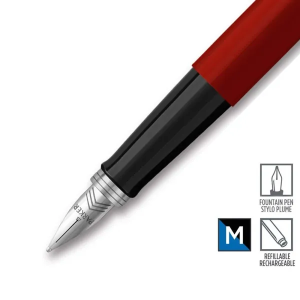 Ручка перьевая Parker JOTTER 17 Originals Red CT  FP M блистер (15 716) - Фото 2