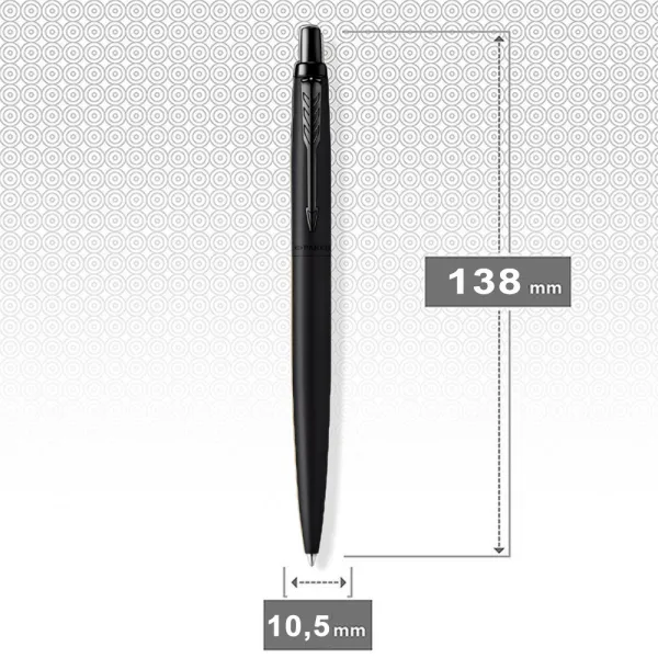 Ручка шариковая Parker JOTTER 17 XL UKRAINE Monochrome Black BT BP Трезубец (12432_TR) - Фото 3