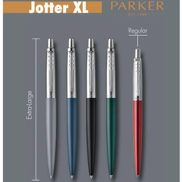 Ручка шариковая Parker JOTTER 17 XL UKRAINE Monochrome Black BT BP Трезубец (12432_TR) - Фото 4
