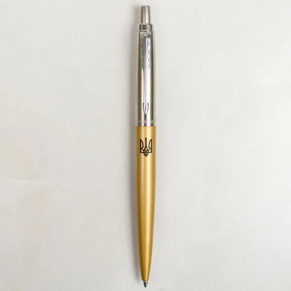 Ручка шариковая Parker JOTTER 17 XL UKRAINE Matt Gold CT BP Тризуб (13432_T001b) - Фото 4
