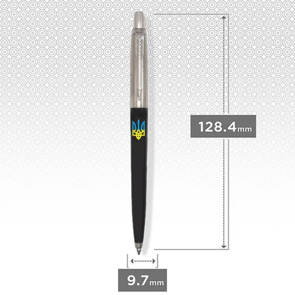 Ручка шариковая Parker JOTTER 17 Originals UKRAINE Black CT BP Тризуб желто-синий (15632_T0016u) - Фото 1