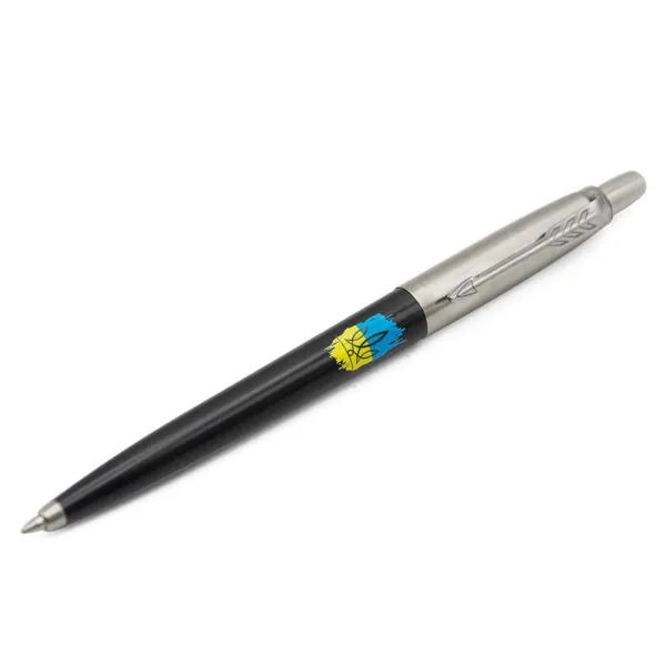 Ручка шариковая Parker JOTTER 17 Originals UKRAINE Black CT BP Тризуб фигурный на фоне флага (15632_T1026u) - Фото 2