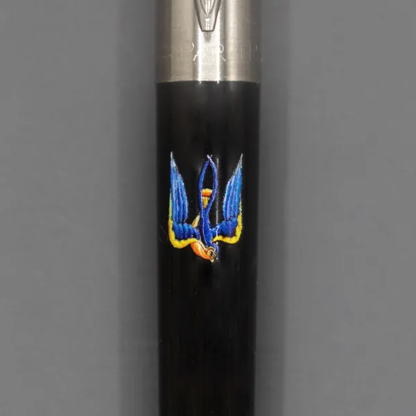 Ручка шариковая Parker JOTTER 17 Originals UKRAINE Black CT BP Тризуб-Ласточка (15632_T1230u) - Фото 2