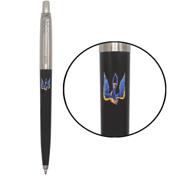 Ручка шариковая Parker JOTTER 17 Originals UKRAINE Black CT BP Тризуб-Ласточка (15632_T1230u) - Фото 2